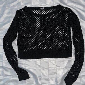🎉 Bundle Deal: 4 for $20! 🎉 mesh cropped sweater